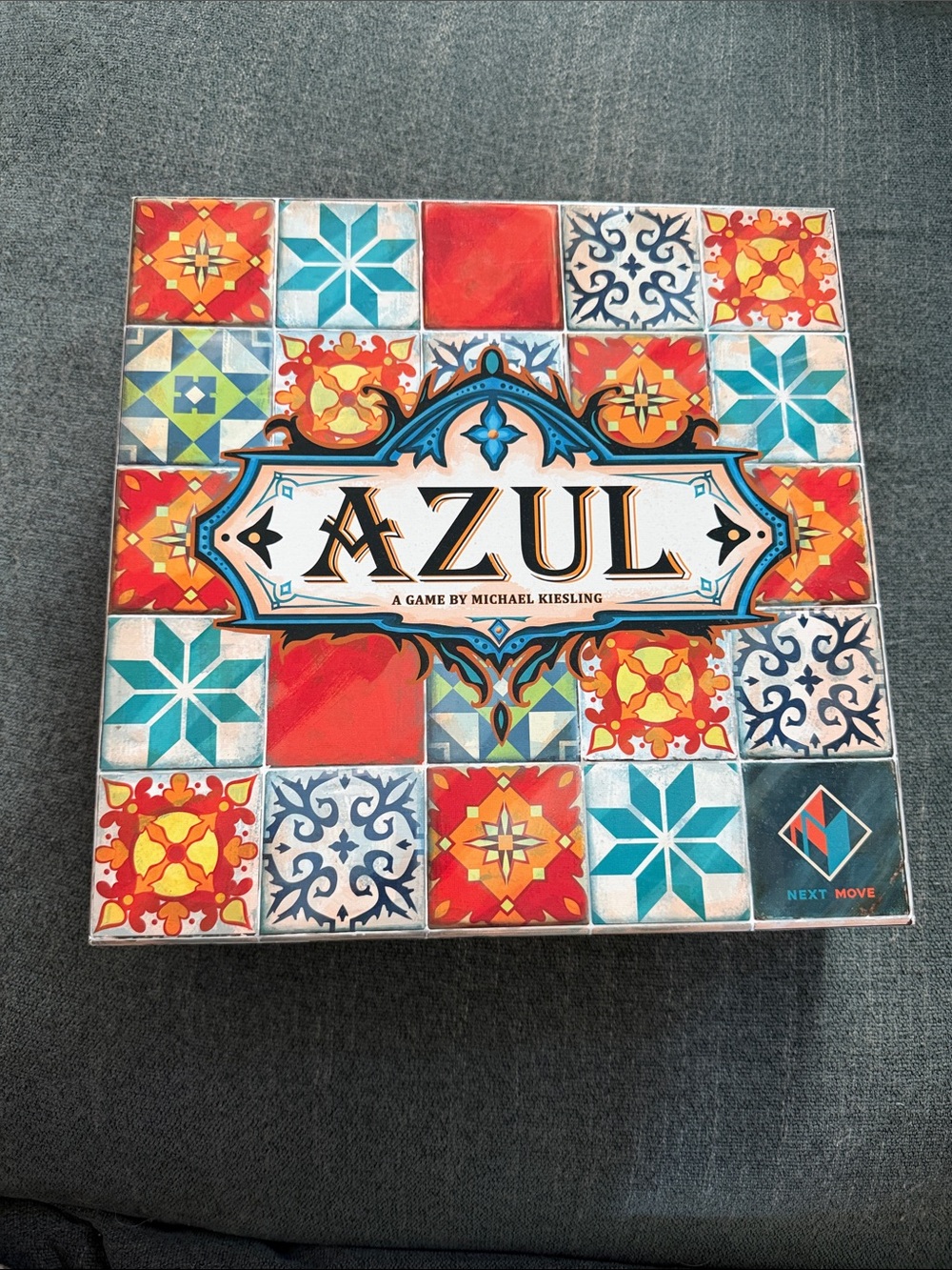 Azul Board Game — Decorative Blue & Orange Tile Strategy Game